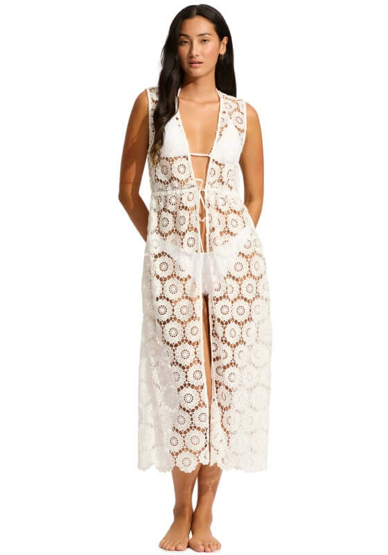 Seafolly Crochet Maxi Cover Up